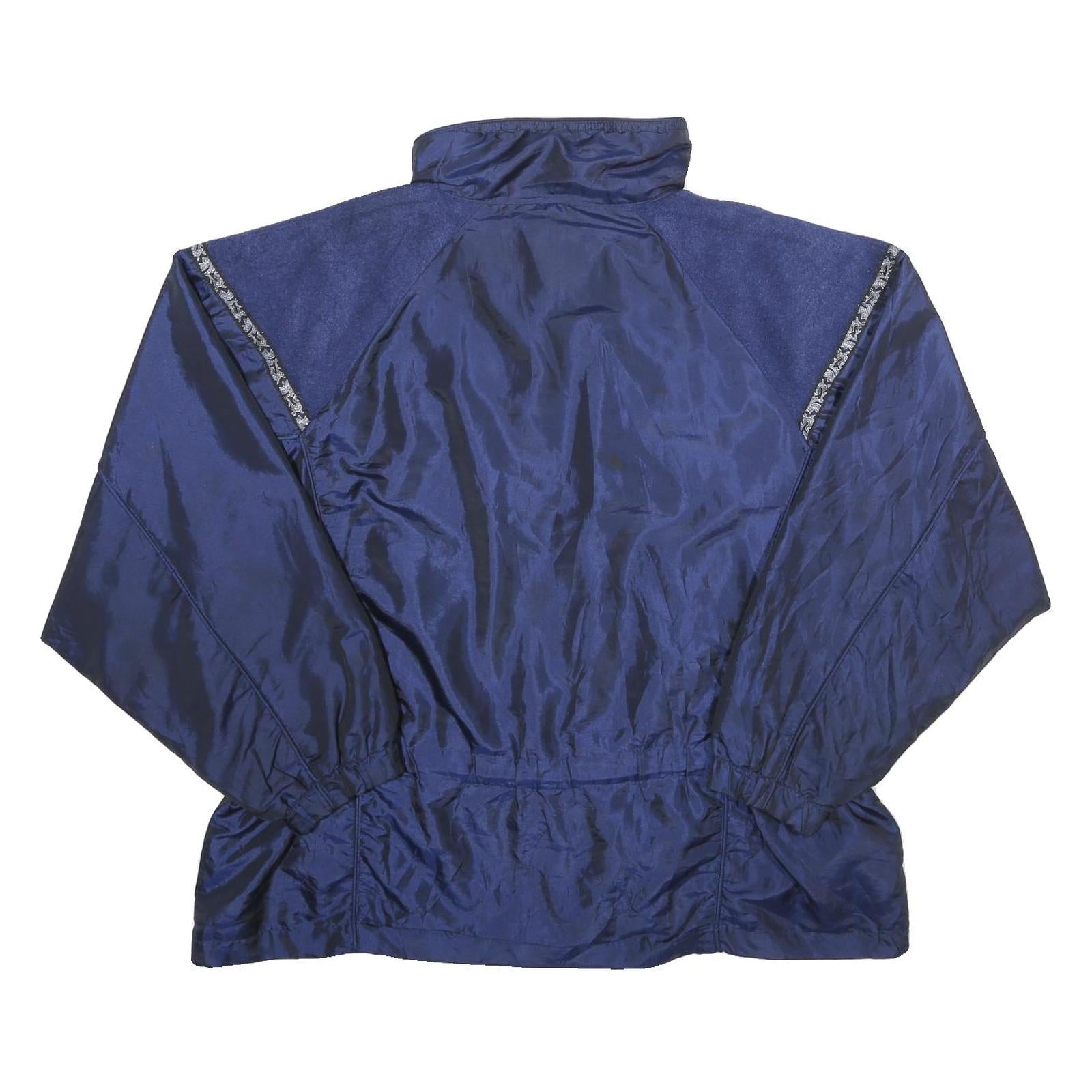 OUTBROOK Womens Blue Navy Jacket UK 26 Polyester Blend Zip Lightweight Casual