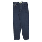 NEWPORT Mens Cotton Blend Navy Regular Fit Straight Leg Trousers W32 L30