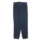 NEWPORT Mens Cotton Blend Navy Regular Fit Straight Leg Trousers W32 L30