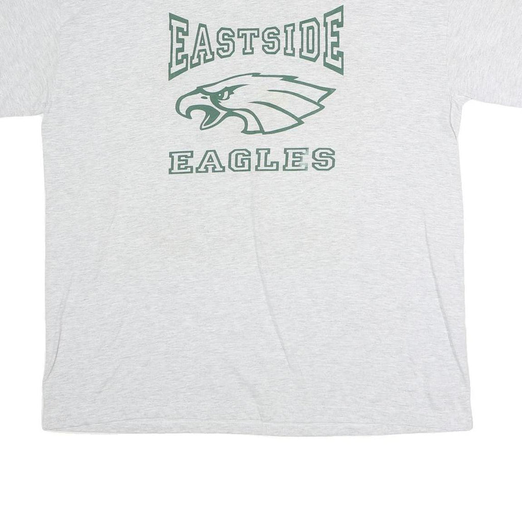 RUSSELL ATHLETIC Mens Grey Eastside Eagles Graphic T-Shirt XL Short Sleeve Crew