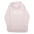 CALVIN KLEIN PERFORMANCE Womens Pink Crew Neck S Cotton Blend Sweatshirt