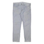 LEVI'S Mens Jeans Blue Slim Skinny Denim Light W34 L28 Zip Cotton Blend