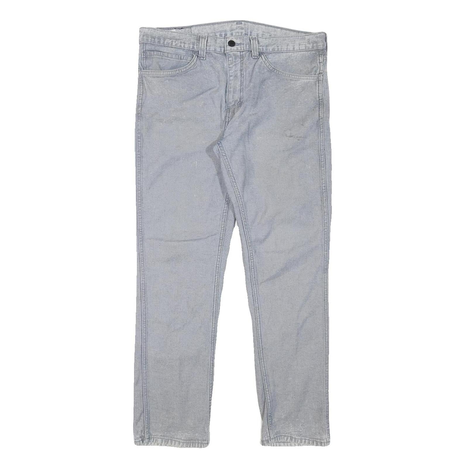 LEVI'S Mens Jeans Blue Slim Skinny Denim Light W34 L28 Zip Cotton Blend