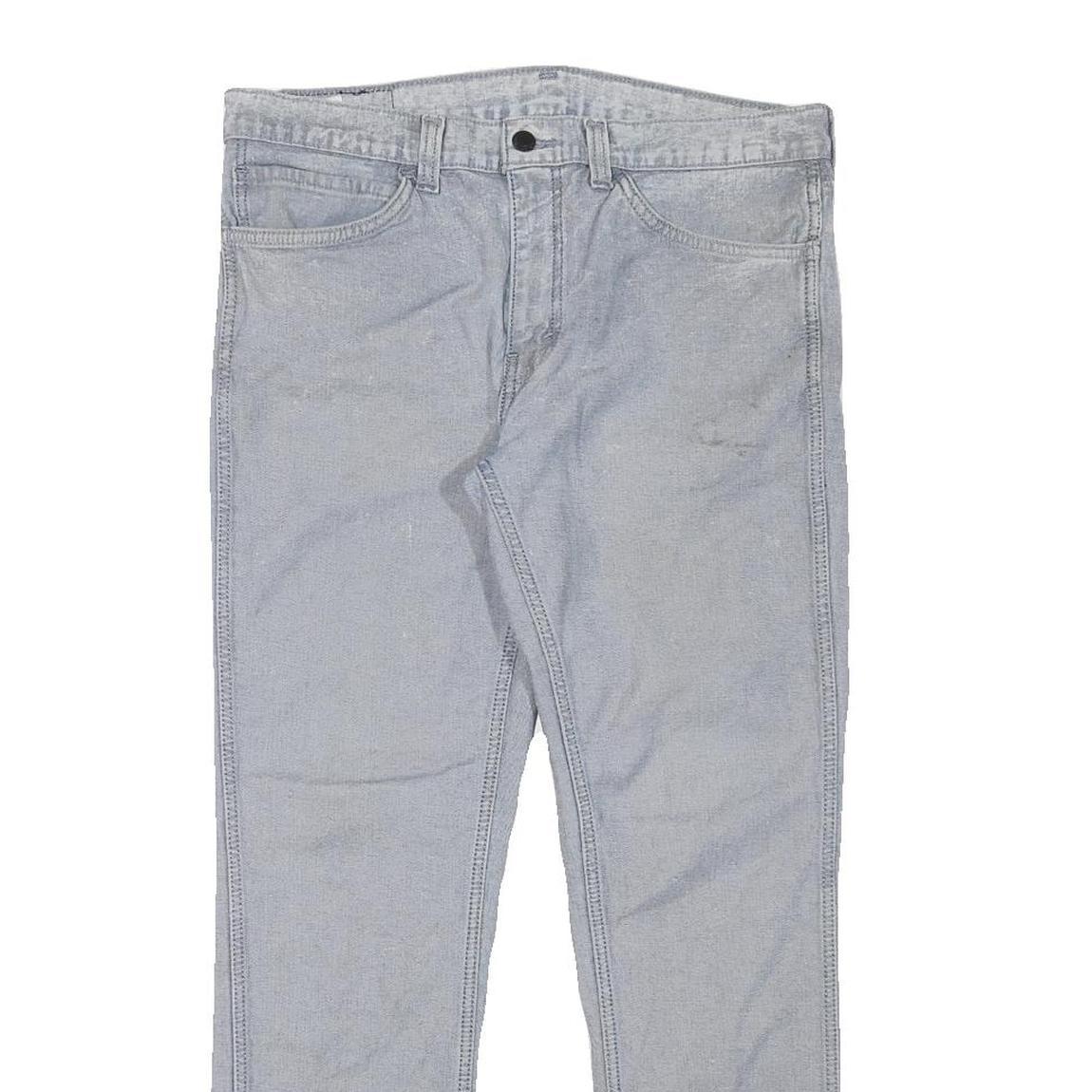 LEVI'S Mens Jeans Blue Slim Skinny Denim Light W34 L28 Zip Cotton Blend