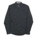 CALVIN KLEIN JEANS Mens Black Shirt M Classic Cotton Blend Long Sleeve Casual