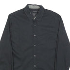 CALVIN KLEIN JEANS Mens Black Shirt M Classic Cotton Blend Long Sleeve Casual