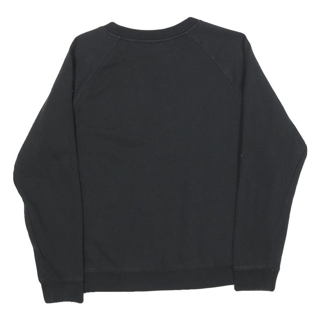 LEVI'S Mens Black Crew Neck XS Cotton Blend Sweatshirt Logo Print