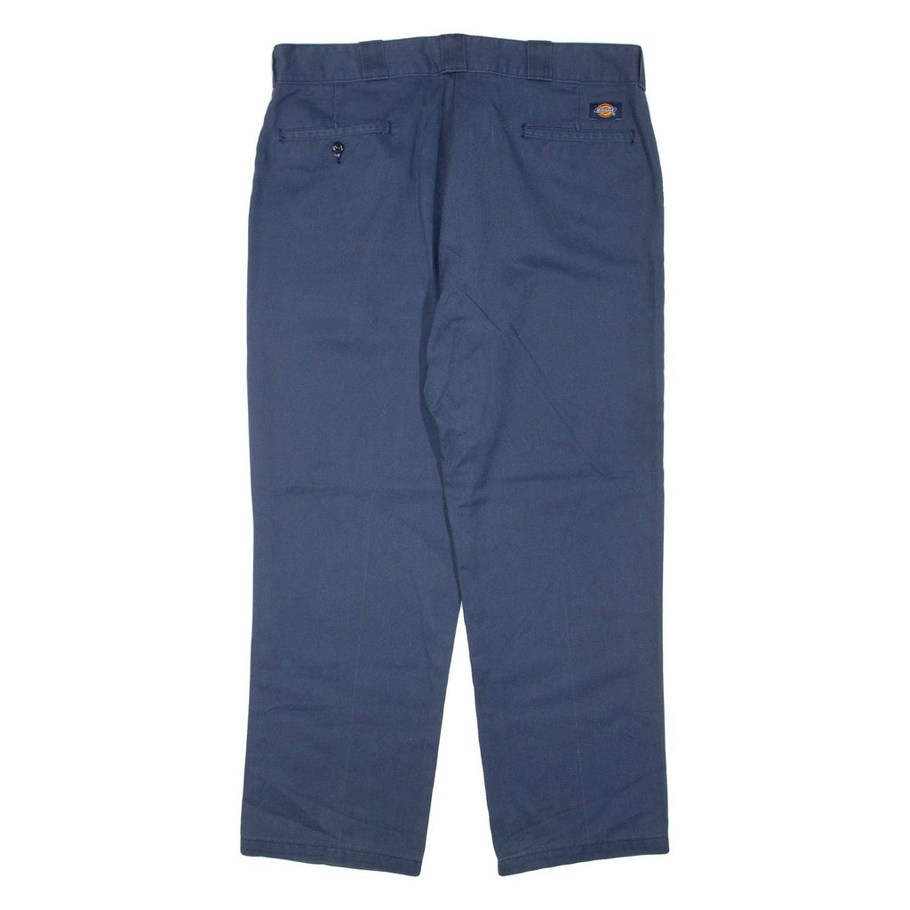 DICKIES Mens Trousers Blue Regular Tapered W36 L30
