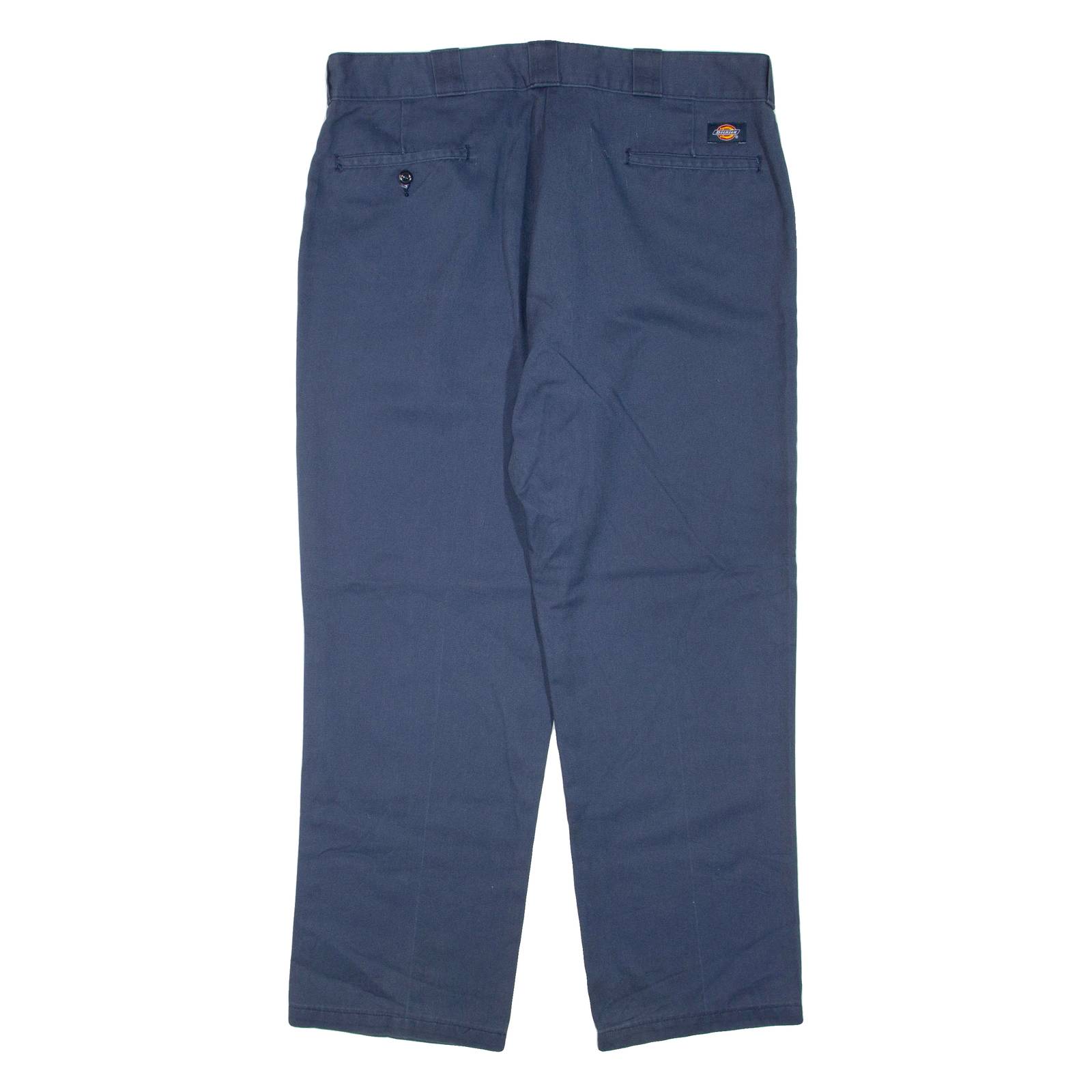 DICKIES Mens Trousers Blue Regular Tapered W36 L30