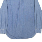 TOMMY HILFIGER Womens Blue Denim Shirt M Button Denim Cotton Blend Long Sleeve