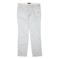 VANS Mens Cotton Blend Light Grey Regular Fit Straight Leg Trousers W38 L34