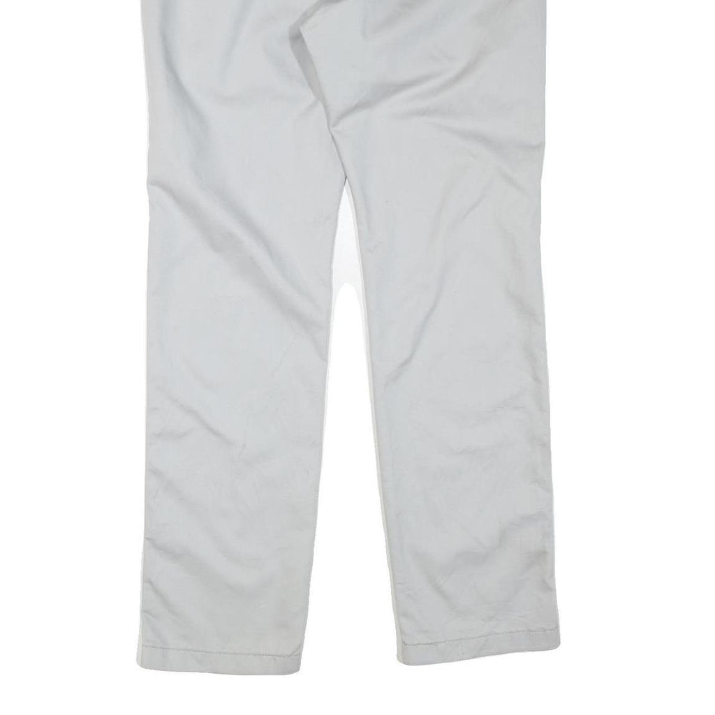 VANS Mens Cotton Blend Light Grey Regular Fit Straight Leg Trousers W38 L34