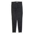 LEVI'S Womens Slim Black Denim Slim Jeans W27 L28 Stylish Cotton Blend Zip