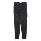 LEVI'S Womens Slim Black Denim Slim Jeans W27 L28 Stylish Cotton Blend Zip