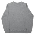 CHAMPION Boys Grey Cotton Blend Sweatshirt Crew Neck 13-14Y Classic Logo