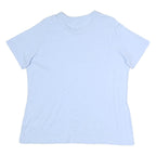 ADIDAS Mens Light Blue Cotton T-Shirt XL Short Sleeve Crew Neck Logo Print