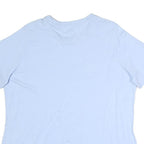 ADIDAS Mens Light Blue Cotton T-Shirt XL Short Sleeve Crew Neck Logo Print