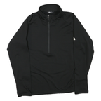 THE NORTH FACE Mens Black Zip Track Jacket 2XL Polyester Blend Logo Sleeve