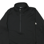 THE NORTH FACE Mens Black Zip Track Jacket 2XL Polyester Blend Logo Sleeve