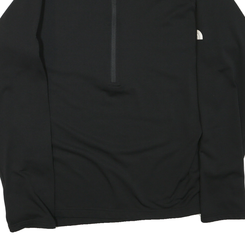 THE NORTH FACE Mens Black Zip Track Jacket 2XL Polyester Blend Logo Sleeve