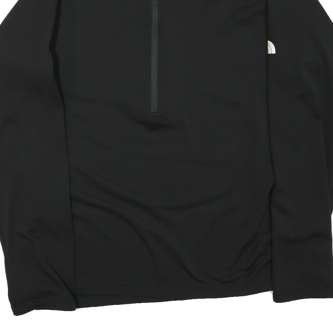 THE NORTH FACE Mens Black Zip Track Jacket 2XL Polyester Blend Logo Sleeve