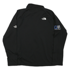 THE NORTH FACE Mens Black Zip Track Jacket 2XL Polyester Blend Logo Sleeve