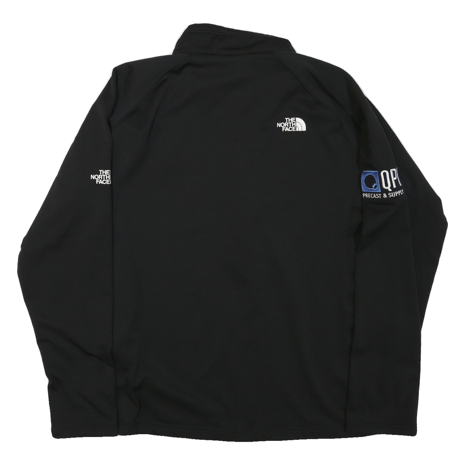 THE NORTH FACE Mens Black Zip Track Jacket 2XL Polyester Blend Logo Sleeve