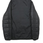 ADIDAS Mens Black Football Club Basel Jacket L Polyester Puffer Quilted Hooded