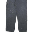 DICKIES Mens Regular Fit Straight Denim Jeans Black W34 L32 Workwear Utility