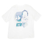 Ballerina Womens Printed Blouse White Crazy Pattern M
