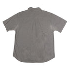 TOMMY HILFIGER Mens Black & White Check Shirt XL Short Sleeve Cotton Casual