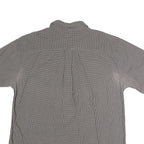 TOMMY HILFIGER Mens Black & White Check Shirt XL Short Sleeve Cotton Casual