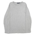 NAUTICA Mens Grey Plain Cotton Jumper Crew Neck Basic Knit M Casual Lightweight