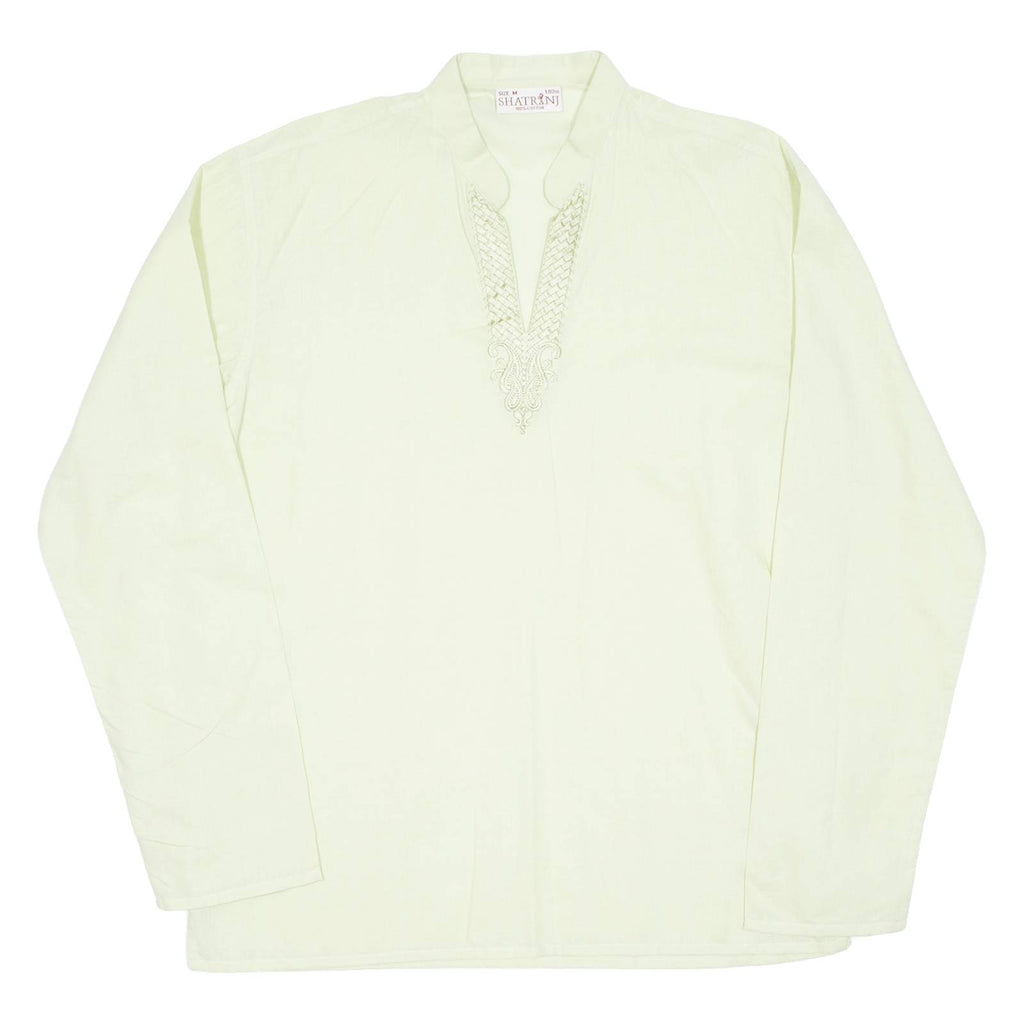 Womens Top Green V-Neck Long Sleeve M