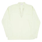 Womens Top Green V-Neck Long Sleeve M