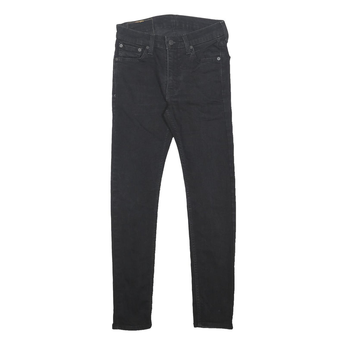 LEVI'S 519 Hi-Ball Mens Jeans Black Slim Skinny Denim W27 L27 Zip