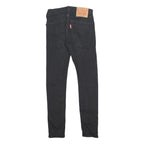 LEVI'S 519 Hi-Ball Mens Jeans Black Slim Skinny Denim W27 L27 Zip