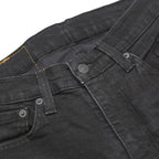 LEVI'S 519 Hi-Ball Mens Jeans Black Slim Skinny Denim W27 L27 Zip