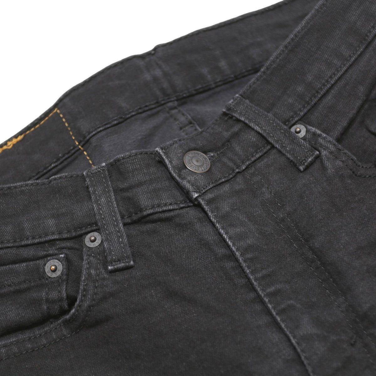 LEVI'S 519 Hi-Ball Mens Jeans Black Slim Skinny Denim W27 L27 Zip