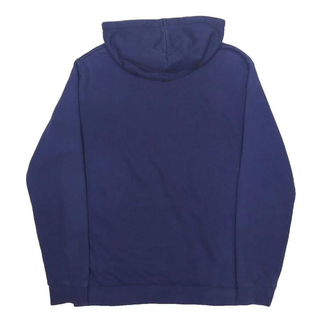 ADIDAS Womens Blue Hoodie M Cotton Blend Pullover Sweatshirt Casual