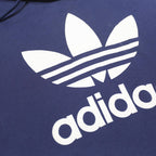 ADIDAS Womens Blue Hoodie M Cotton Blend Pullover Sweatshirt Casual