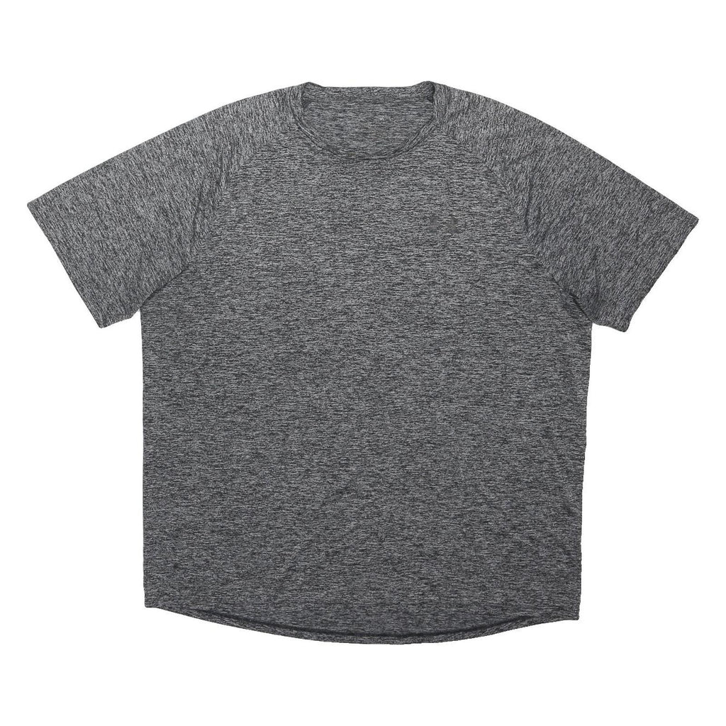 UNDER ARMOUR Mens Grey Sweatshirt XL Crew Neck Short Sleeve Athletic Activewear