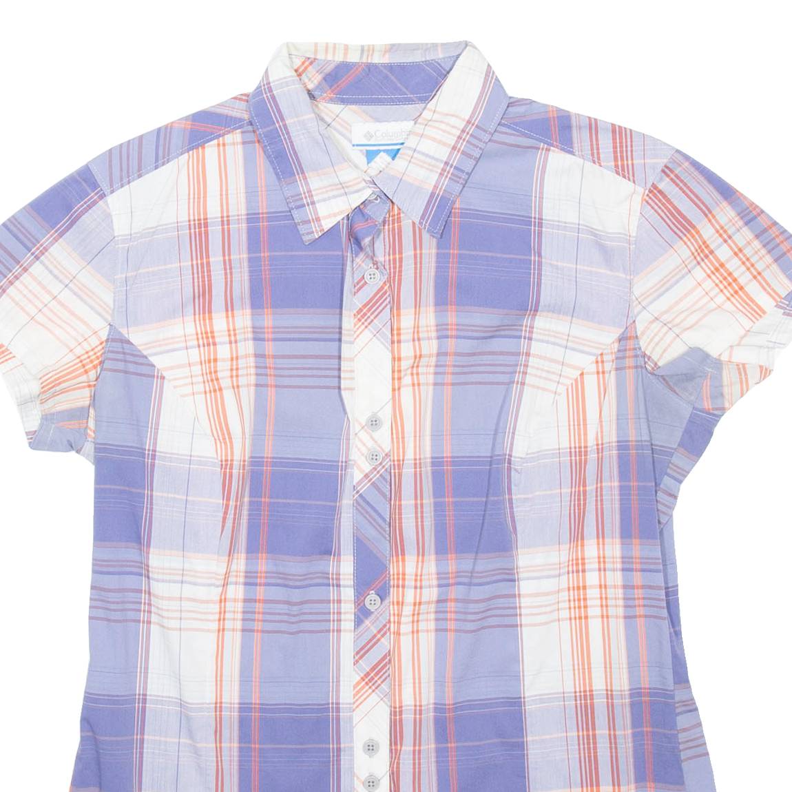 COLUMBIA Womens Shirt Purple Check M