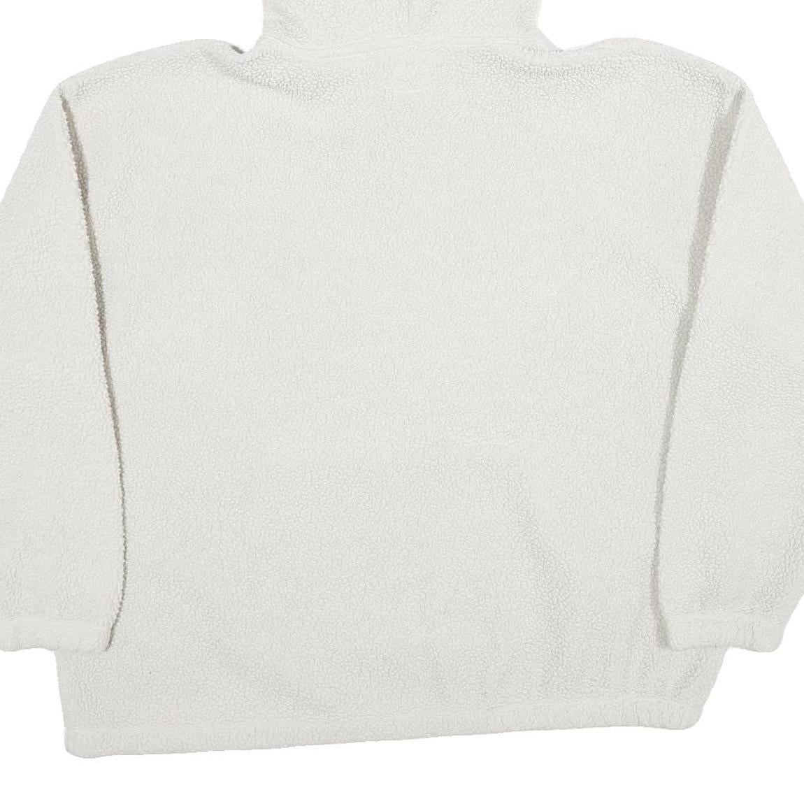 LEVI'S Mens White Pullover Hoodie L Cotton Soft Comfort
