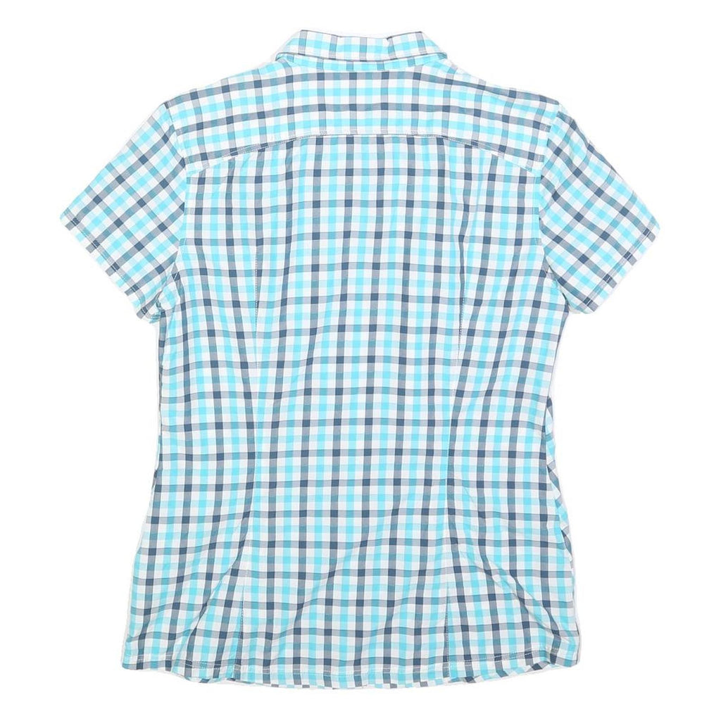 MAMMUT Womens Blue & White Checked Shirt S Lightweight Casual Outdoor