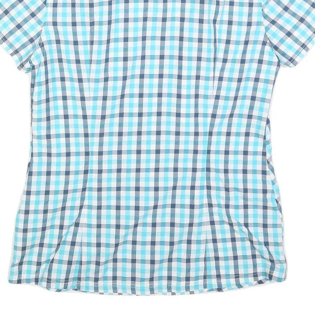 MAMMUT Womens Blue & White Checked Shirt S Lightweight Casual Outdoor