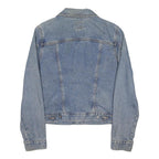 CALVIN KLEIN JEANS Girls Blue Denim Jacket L Cotton Blend Button Fastening
