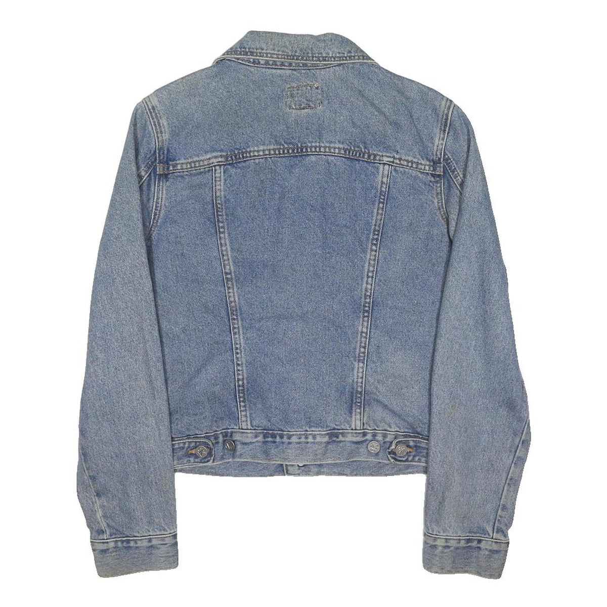 CALVIN KLEIN JEANS Girls Blue Denim Jacket L Cotton Blend Button Fastening