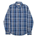 PENGUIN Heritage Slim Fit Mens Shirt Blue Check Long Sleeve S