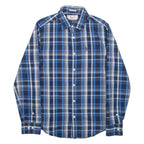 PENGUIN Heritage Slim Fit Mens Shirt Blue Check Long Sleeve S